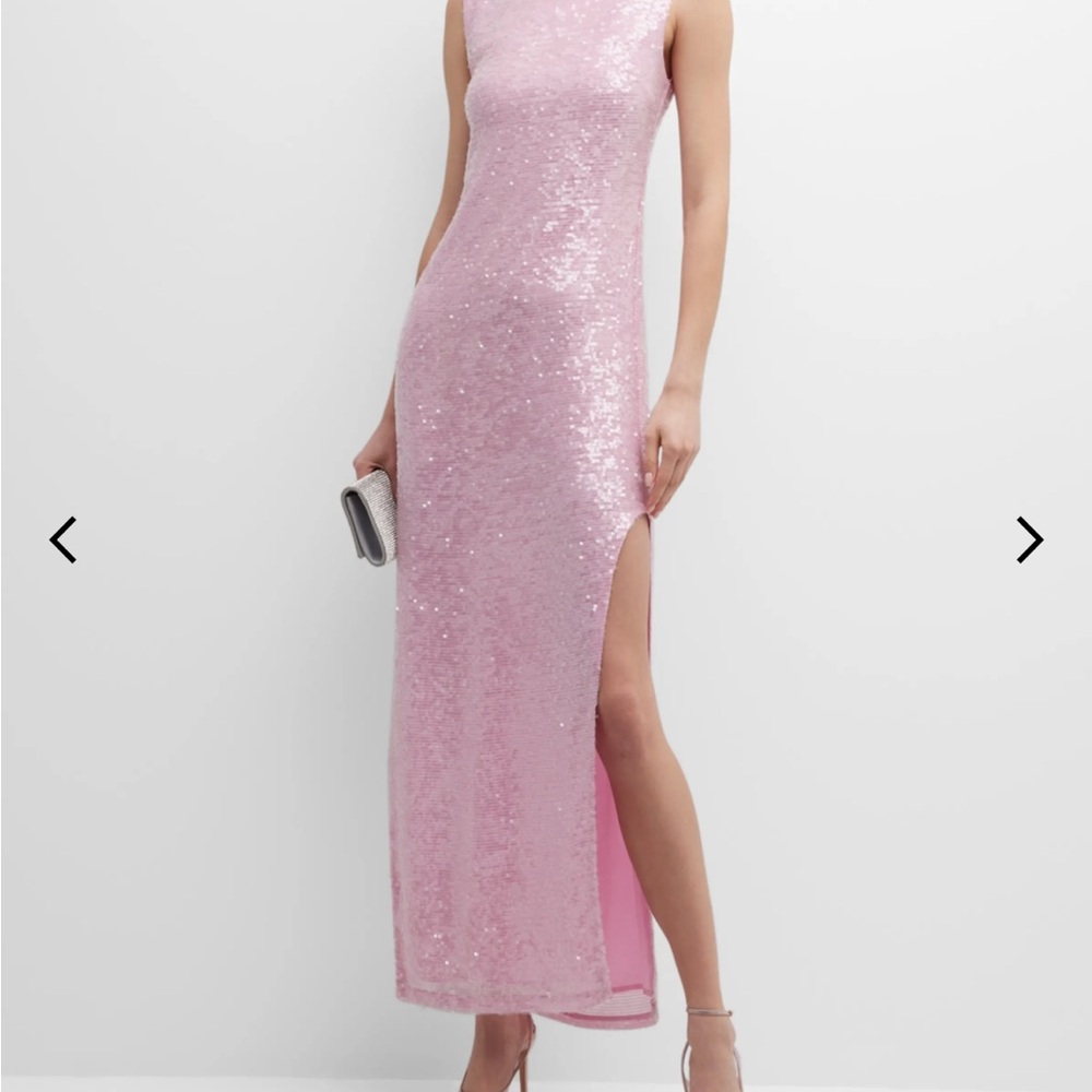 LaPointe pink Sequin dress